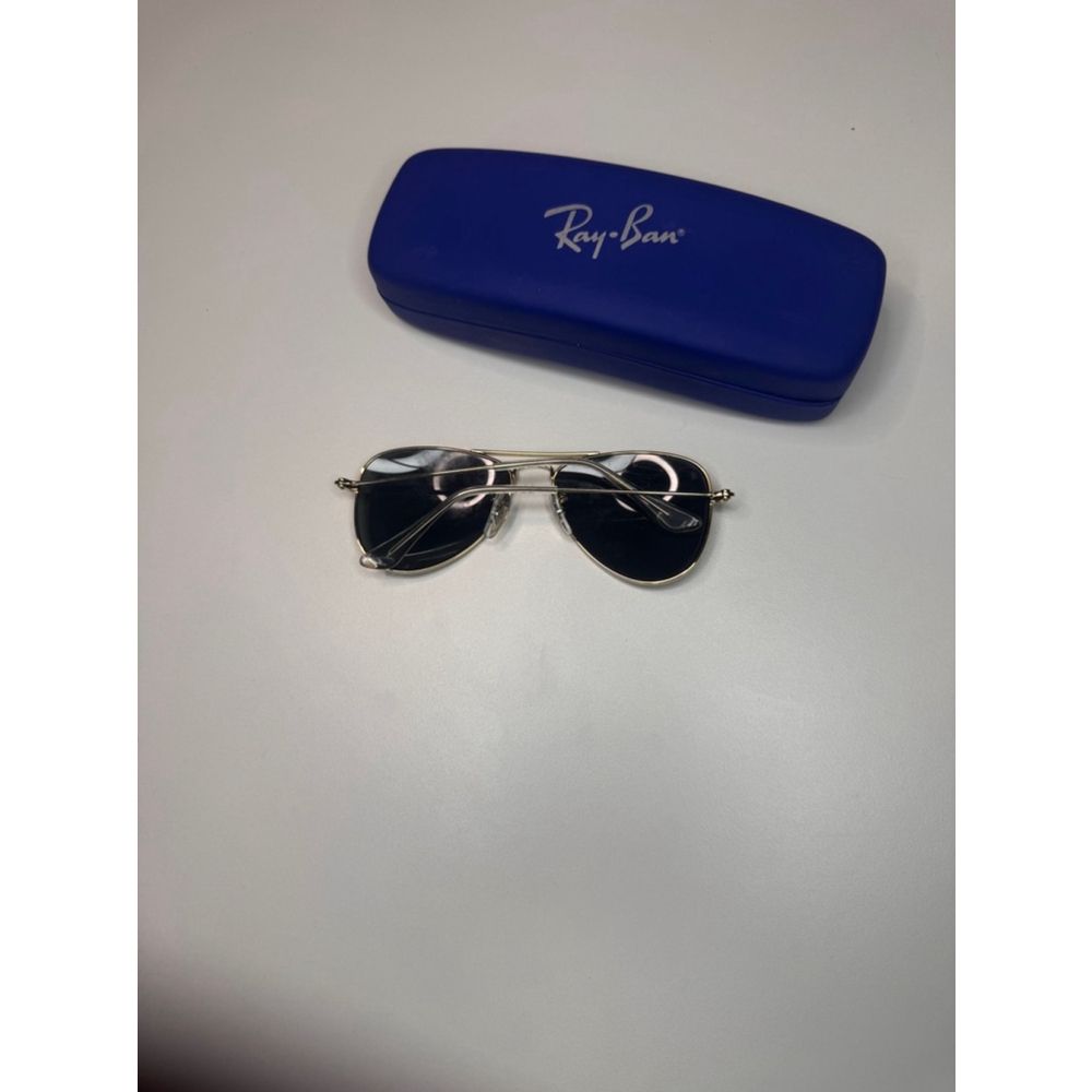 Kids Ray-Ban Aviator Sunglasses Black Gold One Size - Picture 3 of 4